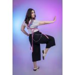 Világosrózsaszín hosszú hám