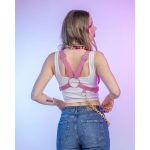 Világosrózsaszín rövid hám